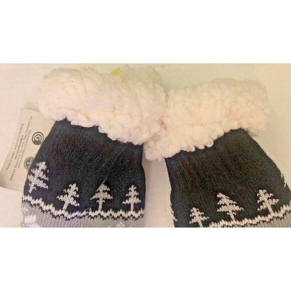 Peace Cabin Faux Fur Slipper Socks Womens Size 6-10 Soft Lined Non Slip Soles - Picture 7 of 8